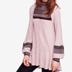 Free People Snow Day Turtleneck Thermal Top M
